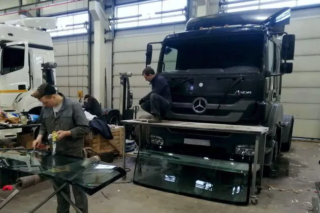 Замена автостекол на грузовых автомобилях