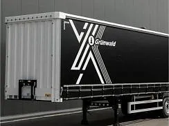 Новый шторный полуприцеп Grunwald Gr.СS, объем 91 куб.м.