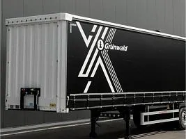Новый шторный полуприцеп Grunwald Gr.СS, объем 91 куб.м.