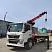 Автомобиль бортовой HOWO T5G 280 л.с 4x2 с КМУ SUNHUNK S2006 в белом цвете