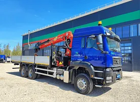 Автомобиль бортовой SITRAK 480 л.с. 6x6 с КМУ ИНМАН ИТ 200