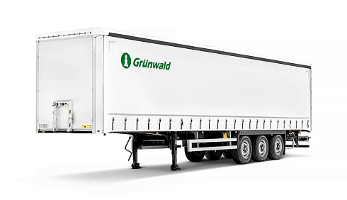 Новый шторный полуприцеп Grunwald Gr.СS, объем 91 куб.м.