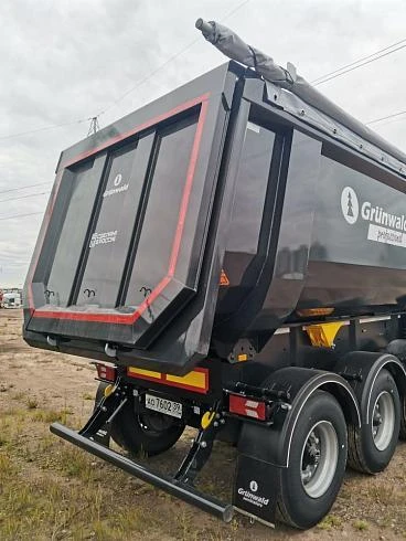 Самосвальный полуприцеп Grunwald Gr.Ti34-SH-SI-1220 с кузовом 34 куб. м