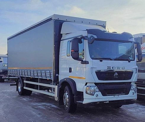 Автомобиль бортовой с тентом HOWO T5G 4×2, 280 л.с. АКПП