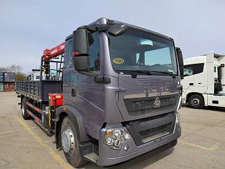 Автомобиль бортовой HOWO T5G 280 л.с 4x2 с КМУ SUNHUNK S1254