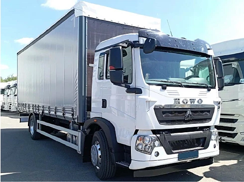 Автомобиль бортовой с тентом HOWO T5G 4×2, 280 л.с. АКПП