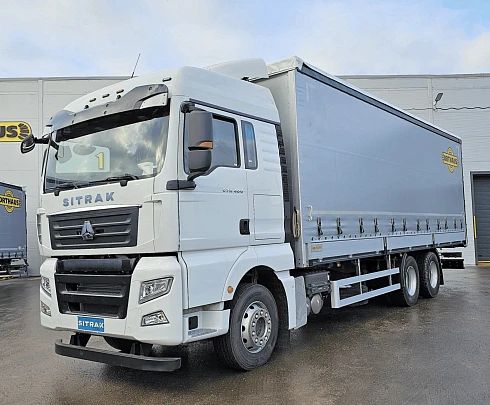 Автомобиль бортовой с тентом SITRAK | СИТРАК 6x2, 400 л.с. с АКПП