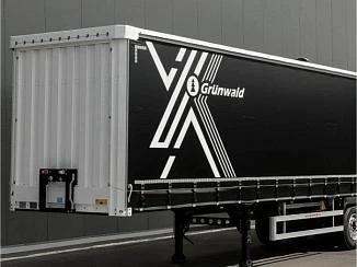 Новый шторный полуприцеп Grunwald Gr.СS, объем 91 куб.м.