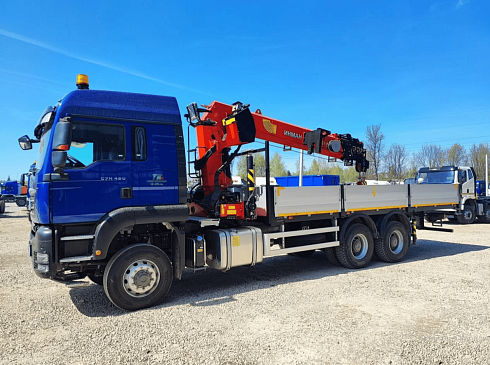 Автомобиль бортовой SITRAK 480 л.с. 6x6 с КМУ ИНМАН ИТ 200
