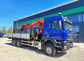 Автомобиль бортовой SITRAK 480 л.с. 6x6 с КМУ ИНМАН ИТ 200