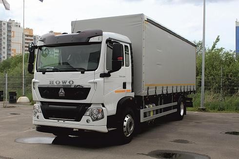 Автомобиль бортовой с тентом Howo T5G 4x2, 280 л.с. с АКПП